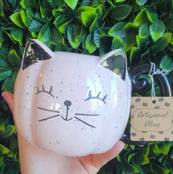 NWT Artisanal Halloween Cat Mug - Picture 2 of 5